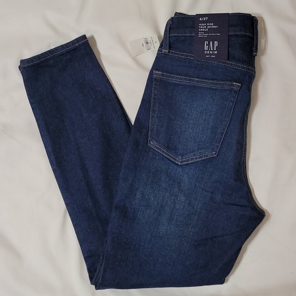 Gap Denim High Rise True Skinny Ankle Size 4/27